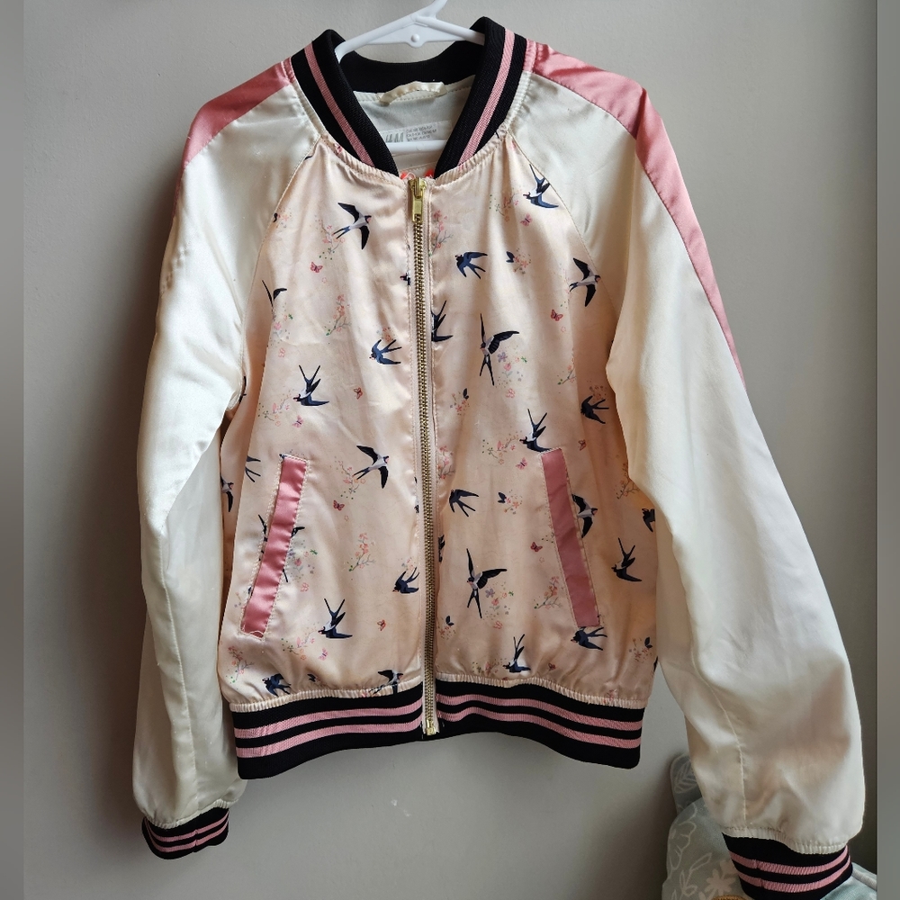 H&M Satin Bomber Jacket